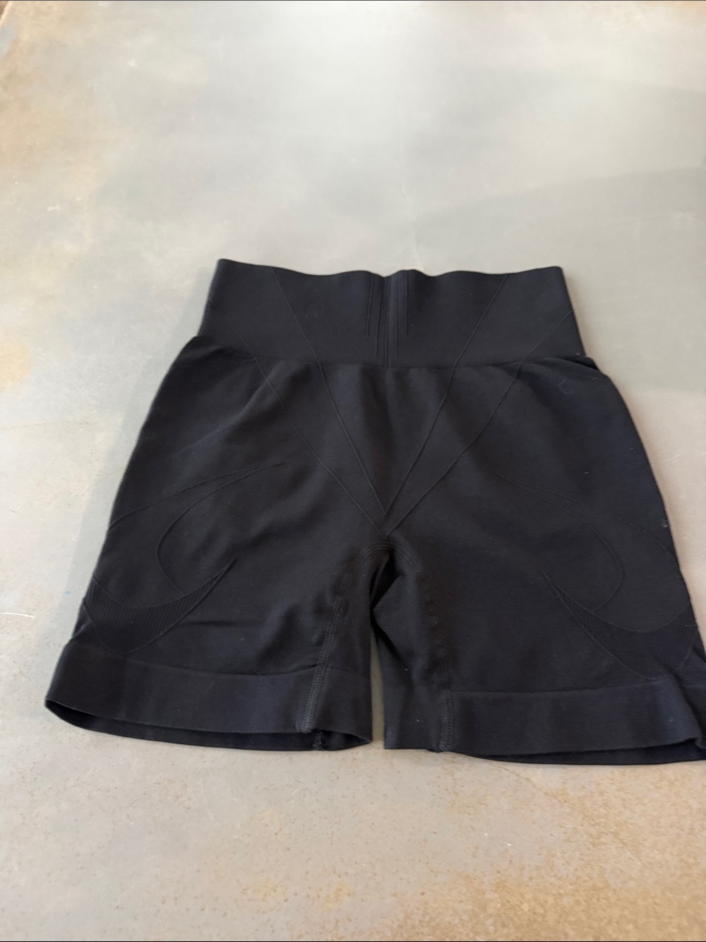 Amazon Black High-Waist Athletic Shorts